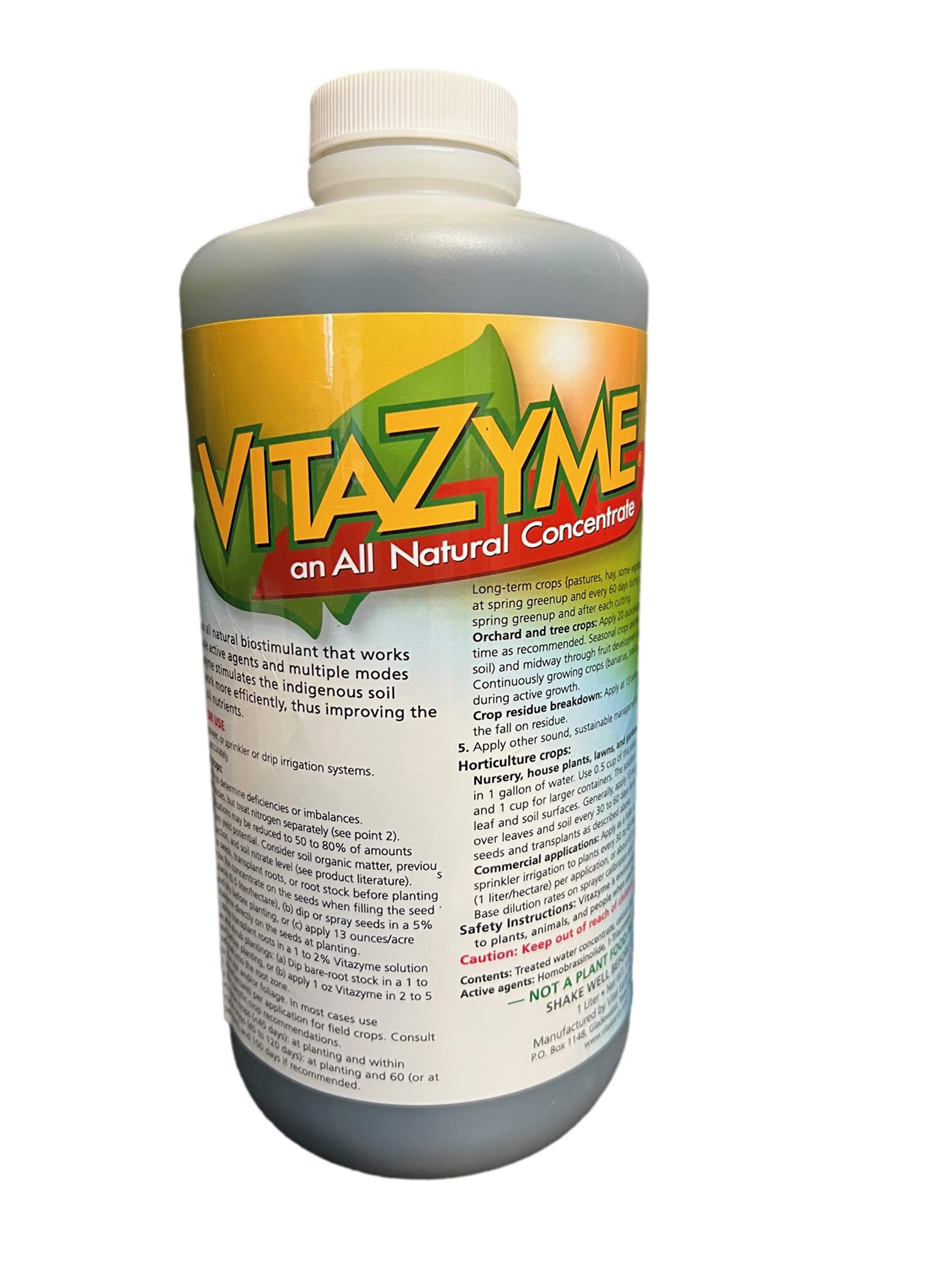 Amazon.com : Vitazyme Bio Activator - Liter : Fungicide : Patio